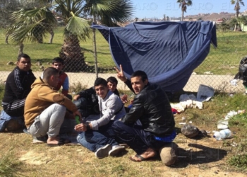 La ONG niega tajantemente que haya chabolas cerca del CETI