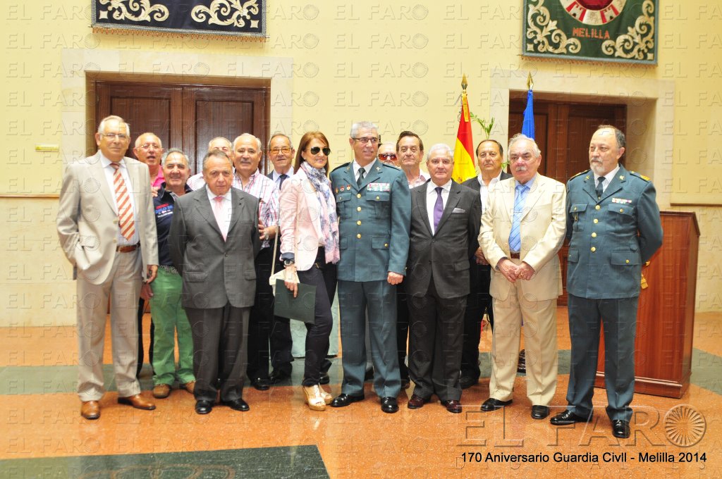 La Guardia Civil de Melilla celebra el 170 aniversario de la fundación del Cuerpo