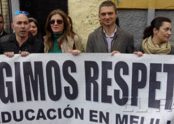 Sólo el 10% de docentes del  Mediterráneo apoyó la concentración de los sindicatos