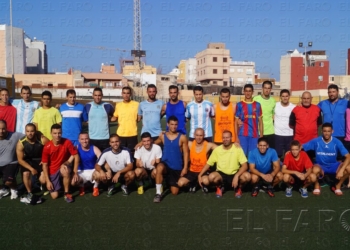 Plantilla del River Melilla, equipo que se estrena esta temporada en la Tercera División.