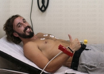 Palayo Larraona fue uno de los jugadores que ayer pasó el reconocimiento médico.