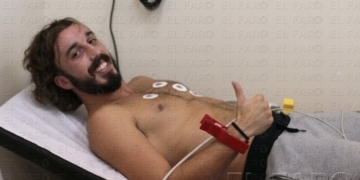 Palayo Larraona fue uno de los jugadores que ayer pasó el reconocimiento médico.