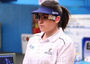 Cristina Muñoz, en una de sus tiradas.