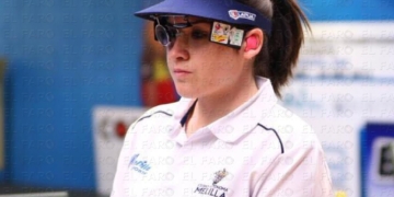 Cristina Muñoz, en una de sus tiradas.