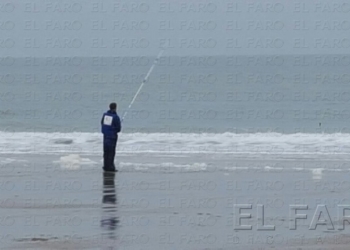 El melillense pescando en aguas holandesas.