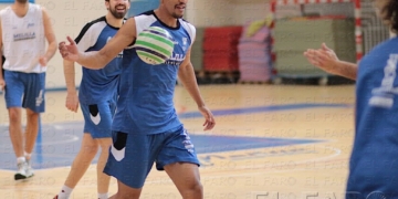 Varias imágenes del trabajo del Melilla Baloncesto, tanto de la sesión del domingo como la de ayer.
