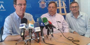 Miranda, Vallejo y Calderay, en la presentación del torneo.