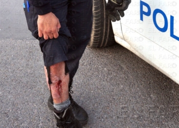 Un policía, herido en la persecución a los jóvenes por el río de Oro