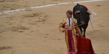 El torero Manuel Díaz El Cordobés en la Mezquita del Toreo en el año 2013.