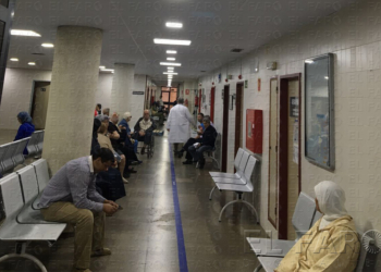 Nuevas señales horizontales en el Hospital Comarcal para   orientar a los pacientes