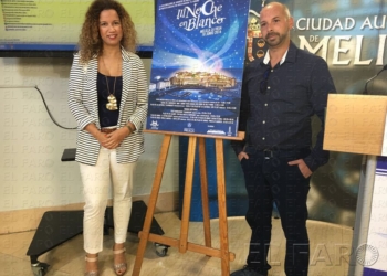 Isabel Moreno, viceconsejera de Juventud, y Sergio Maqueda, director de organización de la Noche en Blanco.