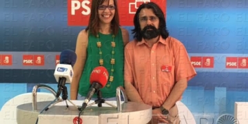 Los cadidatos socialistas, Sabrina Moh y Juan Ángel Berbel.