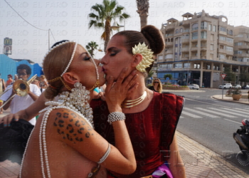 Un momento, durante el pasacalles.