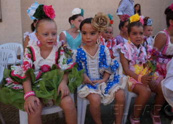 Tres aspirantes a Reina Infantil.