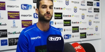 El central melillense, en la rueda de prensa ofrecida en la jornada de ayer.