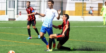 El CF Rusadir recibió el pasado fin de semana un auténtico varapalo frente a uno de los grandes, el Málaga CF
