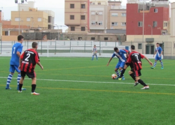 Imagen del partido que disputaron frente al Sevilla Este.