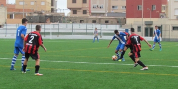 Imagen del partido que disputaron frente al Sevilla Este.