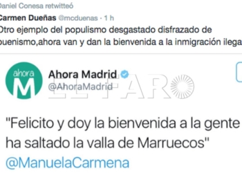María del Carmen Dueñas reaccionó por Twitter a las palabras de Manuela Carmena.