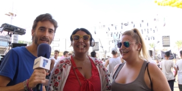 Jóvenes melillenses que asistieron a la batalla de gallos de ayer.