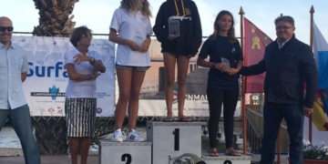 Cristina Padilla, en la tercera posición del pódium de este Campeonato de España.