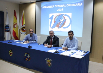 El presidente de la FMF, Diego Martínez, en la última Asamblea General Ordinaria.