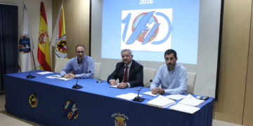 El presidente de la FMF, Diego Martínez, en la última Asamblea General Ordinaria.