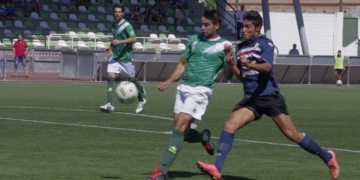 Uno de los jugadores melillenses, en un partido fuera de nuestra ciudad.