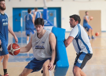 Jugadores del CMB durante la sesión de entrenamientos