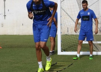 Cubillas, durante uno de los entrenamientos realizado esta temporada.