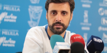 El primer entrenador de la escuadra de nuestra ciudad, en la rueda de prensa oficial antes del partido de hoy.