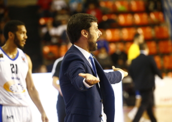 Alejandro Alcoba, entrenador del Melilla BC.