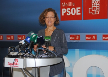 Gloria Rojas, presidenta de la Gestora del PSOE en Melilla.