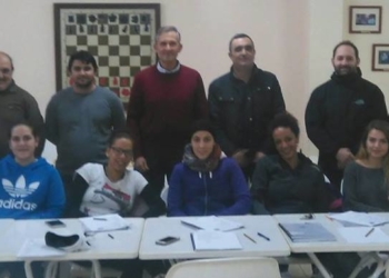 Imagen de algunos de los nuevos jueces de segunda categoría nacional.