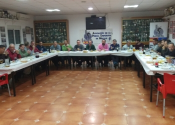 Componentes de la Asociación de la Prensa Deportiva que estuvieron presentes en las votaciones oficiales de estos premios.