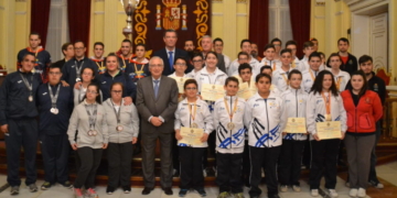 El Salón Dorado del Palacio de la Asamblea de Melilla volvió a llenarse con deportistas locales