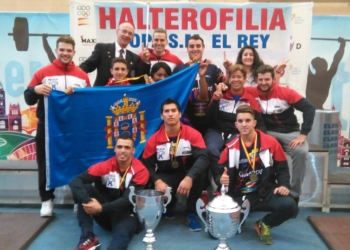 Alguno de los halteras de la Federación Melillense.