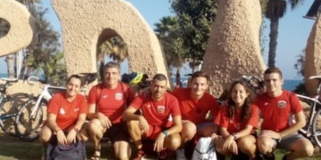 Algunos de los triatletas que viajan ya lo hicieron hace algunos meses hasta el Triatlón de Málaga.
