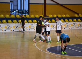 Celebración de uno de los goles del cuadro peñista.