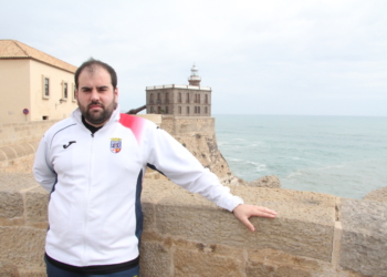 El extécnico del Melilla FS, Quique Soto, en su paso por nuestra ciudad.