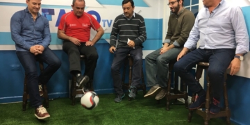 Componentes de la tertulia deportiva de FaroTV Melilla.