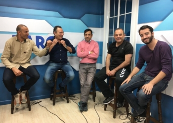 Componentes de la primera tertulia de El Chirimbolo de FaroTV Melilla
