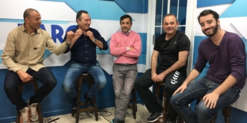 Componentes de la primera tertulia de El Chirimbolo de FaroTV Melilla