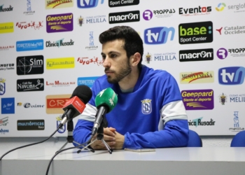 Borja López, durante la rueda de prensa que ofreció en la matinal de ayer jueves.