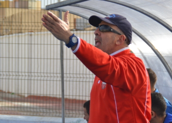 Karim, durante el encuentro del pasado miércoles en La Espiguera.