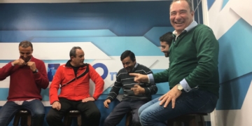 Tertulianos que estuvieron presentes en el cuarto programa de ‘El Chirimbolo’. de Faro TV.