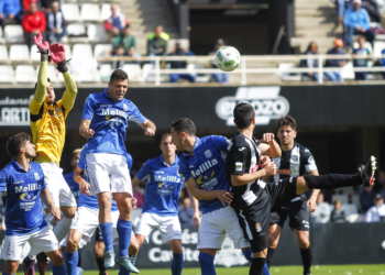 Imagen del encuentro disputado el pasado domingo en el terreno de juego del Cartagena.