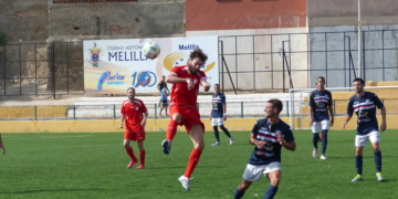 El buen fútbol melillense no se vio reflejado en el resultado final.