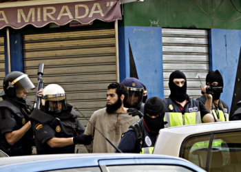 Mohamed Said Mohamed, durante su detención por parte de la Policía Nacional en septiembre de 2014.