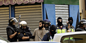 Mohamed Said Mohamed, durante su detención por parte de la Policía Nacional en septiembre de 2014.